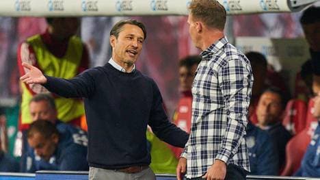 Niko Kovac, damals noch Bayern-Coach, mit Julian Nagelsmann