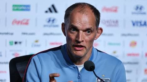 Thomas Tuchel auf der Pressekonferenz