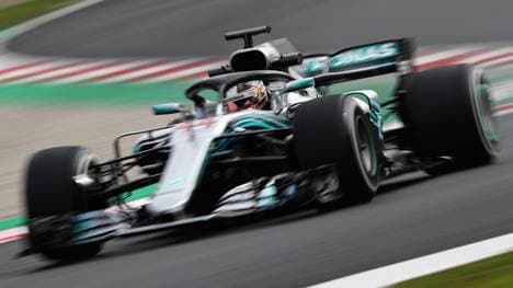 Lewis Hamilton am 4. Testtag in Barcelona