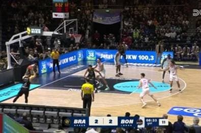 Spiel Highlights zu Basketball Löwen Braunschweig - Telekom Baskets Bonn