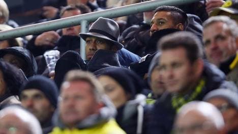 Aubameyang auf der Tribüne