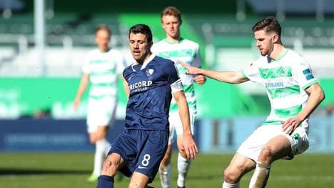 Anton Stach (r.) von Greuther Fürth wurde eingewechselt
