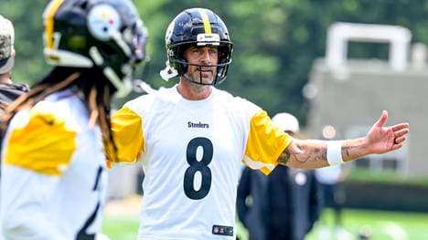 Aaron Rodgers im Training der Pittsburgh Steelers