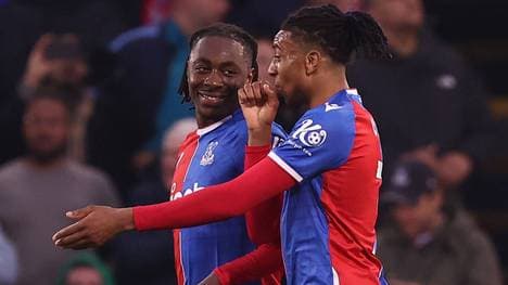 Eberechi Eze (l.) und Michael Olise spielten gemeinsam für Crystal Palace