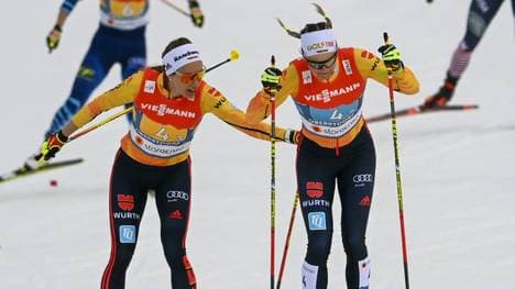 Fünfter Platz für Pia Fink (l.) und Victoria Carl