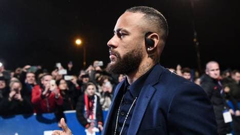 Neymar bei der Ankunft vor dem Ligaspiel gegen Bordeaux