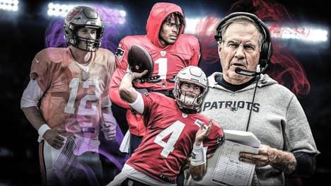 Bill Belichick (r.) ist seit 2000 Headcoach der New England Patriots