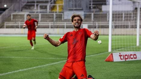 Luca Denk traf in Bamberg für den FCB II