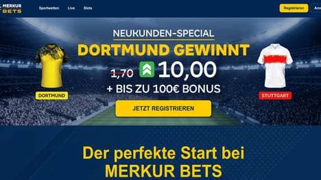 Merkur Bets Quotenboost Dortmund vs Stuttgart