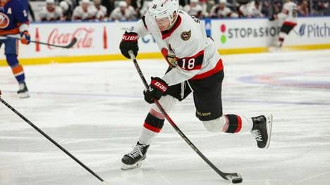 NHL, Eishockey Herren, USA Ottawa Senators at New York Bei der WM nicht dabei: Tim Stützle