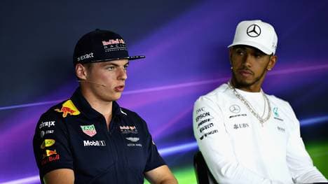 Max Verstappen (l.) wies die Kritik von Lewis Hamilton zurück