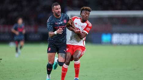 Kyle Walker (l.) und Kingsley Coman könnten bald Teamkollegen beim FC Bayern sein