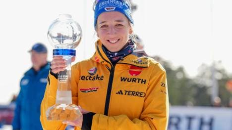 Franziska Preuß gewann im März den Gesamtweltcup