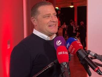 Bayerns Sportvorstand Max Eberl wurde am Rande des DFL-Neujahrsempfangs zur Attraktivität der 2. Bundesliga und zum Dzeko-Transfer befragt.