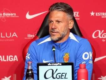 Vor dem Duell gegen Real Madrid wurde der frühere Bayern-Profi und aktuelle Mallorca-Trainer Martín Demichelis nach Stürmer Vedat Muriqi gefragt. Zuvor entschuldigte er sich bei einem Reporter.