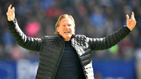 Markus Gisdol schwört sein Team auf den Abstiegskampf ein