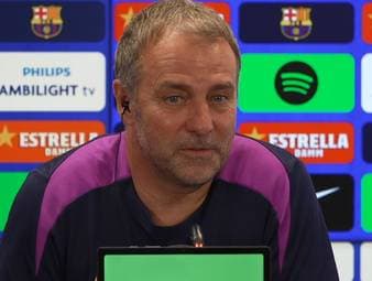 Hansi Flick spricht über das schmerzhafte Ausscheiden aus der Königsklasse mit dem FC Barcelona - und einen offenen Wunsch.