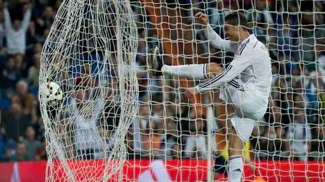 Cristiano Ronaldo drosch den Ball nach Arbeloas Tor wütend ins Netz