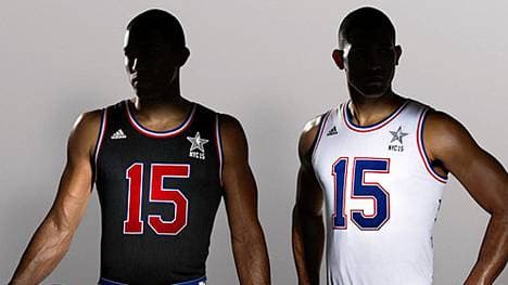 Western Conference (l.) gegen die Eastern Conference (r.) - das sind die All-Star-Trikots (Copyright: NBA)