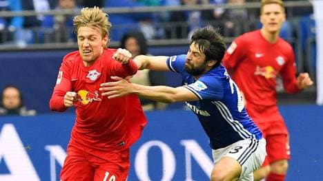 Emil Forsberg mit RB Leipzig auf Schalke