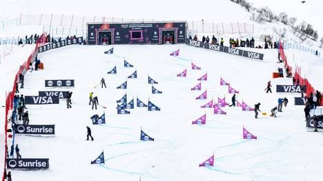 Der WM-Kurs der Snowboarder beim Team-Wettbewerb