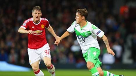 Bastian Schweinsteiger (l.) überragt bei Manchester United
