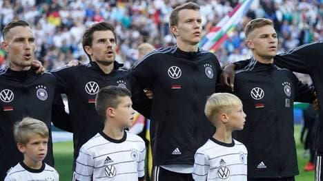 Joshua Kimmich, Lukas Klostermann und Jonas Hofmann (v.r.n.l.) könnten allesamt als Rechtsverteidiger im DFB-Team spielen