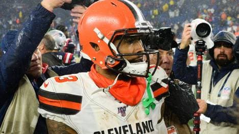 Odell Beckham Jr. schenkt Tom Brady Footballschuhe