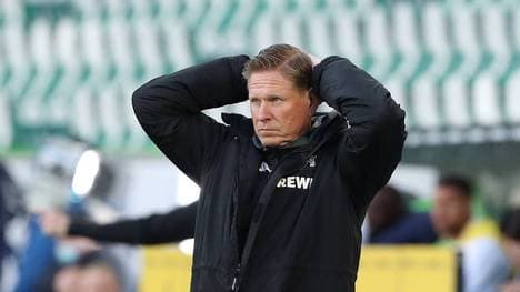 Trainer Markus Gisdol und der 1. FC Köln liegen auf dem Relegationsplatz