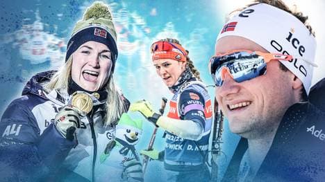 In Oberhof kommt es zum Duell der Ehepartner Marta (l.) und Sverre Röiseland - betroffen ist auch Denise Herrmann-Wick