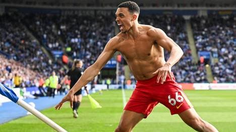 Trent Alexander-Arnold sorgte für das 1:0 des FC Liverpool gegen Leicester City
