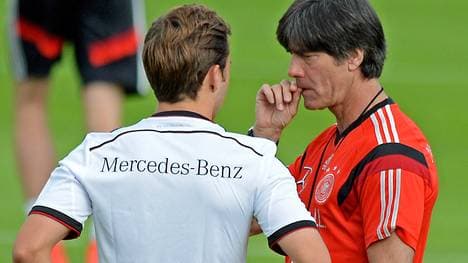 Löw und Götze im DFB-Training