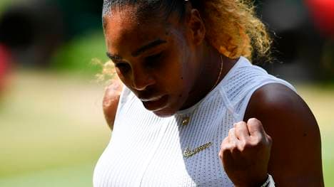 TENNIS-GBR-WIMBLEDON Mit ihrem achten Triumph in Wimbledon würde Serena Williams mit Margaret Court gleichziehen