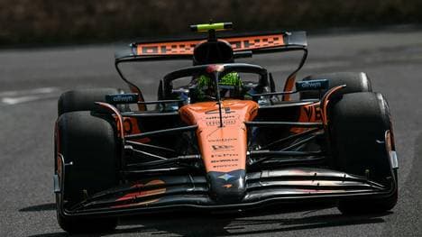 Lando Norris ist in Baku gut unterwegs