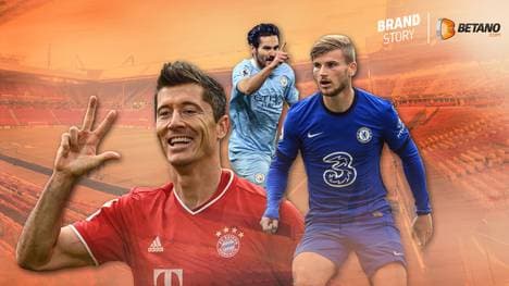 Robert Lewandowski, Ilkay Gündogan und Timo Werner (v.l.n.r.) wollen in der Champions League weiter knipsen