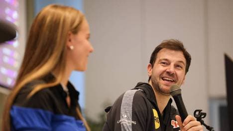 Timo Boll und Annett Kaufmann 