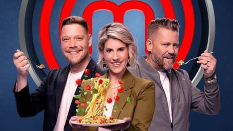 Die Experten Jury von „MasterChef Germany“ mit (v.l.n.r.) Robin Pietsch, Felicitas Then und Mike Süsser.