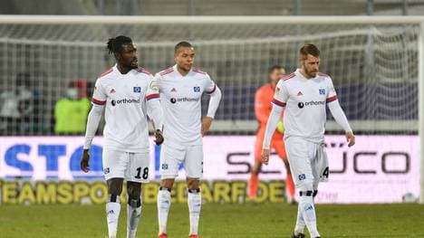 Der Hamburger SV muss sich in Aue mit einem 3:3 begnügen