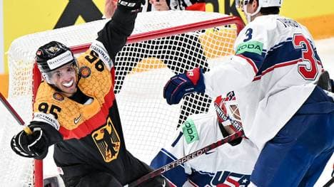 Frederik Tiffels jubelt über einen Treffer gegen die USA