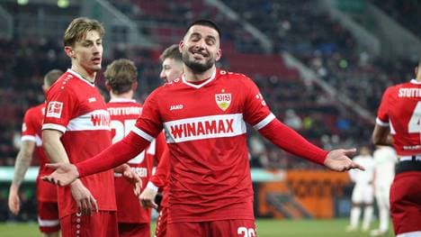 Deniz Undav traf in Augsburg zum 1:0