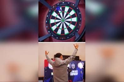 Perfektes Spiel! Diese Darts von England-Star müssen Sie sehen