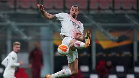 Zlatan Ibrahimovic trifft mit dem AC Mailand im Achtelfinale der Europa League auf seinen Ex-Klub Manchester United