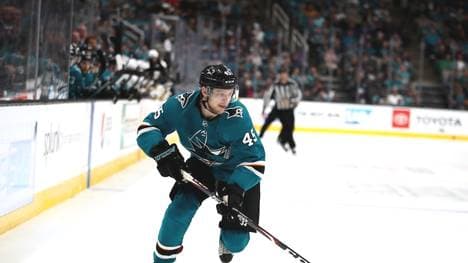 Lean Bergmann kassierte mit den San Jose Sharks eine Niederlage gegen Colorado 