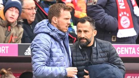 Julian Nagelsmann und Hasan Salihamidzic (r.)