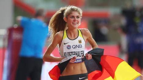 Konstanze Klosterhalfen wurde bei der WM 2019 in Doha Dritte