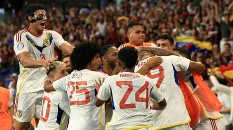 In Feierlaune: Venezuelas Nationalteam