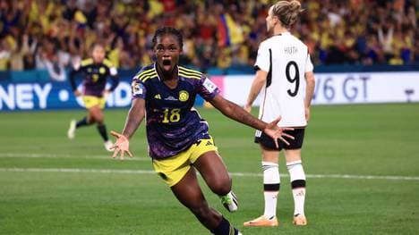 Linda Caicedo nach ihrem Treffer gegen das DFB-Team