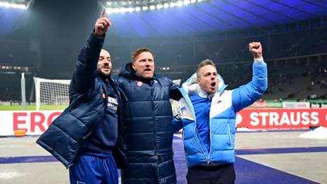 Kay Bernstein (r.) war bei den Hertha-Fans äußerst beliebt