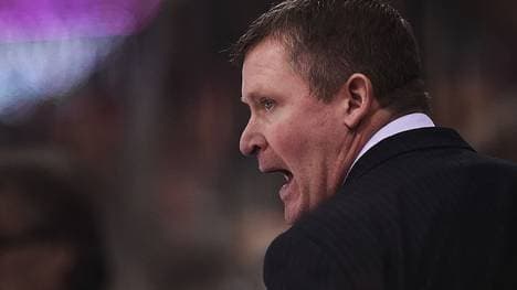 DUESSELDORF, GERMANY - JANUARY 15:  Coach Niklas Sundblad of Koelner Haie reacts during the Ice Hockey DEL match between Duesseldorfer EG and Koelner Haie at ISS Dome on January 15, 2016 in Duesseldorf, Germany.  (Photo by Dennis Grombkowski/Bongarts/Getty Images)