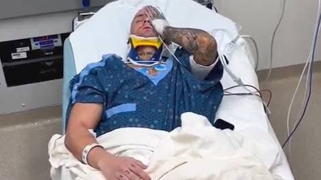 Darby Allin lag nach seiner Verletzung im Krankenhaus